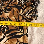 Claudia Richard Tan and Black Patterned Dress Brown Size 2X Photo 2