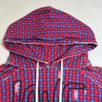 Frank & Eileen  Plaid LOVE Distressed Pullover Hoodie Sweatshirt Size XS Photo 3