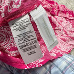 Ann Taylor  Bandana Paisley Wrap Maxi Dress V-Neck Shortsleeve Hi-Low Pink Boho 8 Photo 12