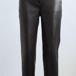 Babaton  Aritzia Women's Black Faux Vegan Leather Straight Pants Size 14 NWT Photo 1