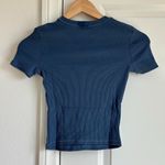 SKIMS  Cotton Rib T-Shirt in Harbor, Size X-Small Photo 5