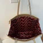 New. Mary Kay 50th Gold Expandable Zipper/Flash tote shopping bag Tan Photo 10