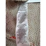 Chico's Paisley Print V-Neck 3/4 Sleeve Sweater Top Tan Coral Size 2 Photo 5