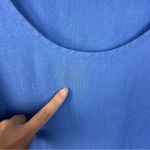 Flax Plus Size Blue Linen Short Sleeve Top Size 1G 18/20 Photo 5