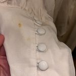 Vintage Elegant Cream Ruffle and Lace Modest Blouse Size 10 Photo 7