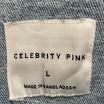 Celebrity Pink  Distressed Denim Jean Patch Jacket Women's Size L NWT Photo 4