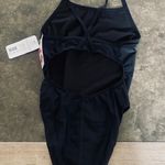 Sporti HydroLast Solid Thin Strap Swimsuit Black Photo 5