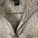 Japna NEW  Medium Animal Print Button Down Blouse Top Flowy Office Formal Photo 3