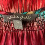 Charlie Jade  Multicolor Silk Mini Dress Long Sleeve Boho Festival V Neck Small Photo 5