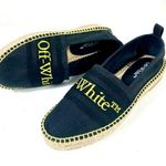 Off-White Bookish Logo Espadrille Black Size 38 NEW Photo 0