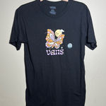 Vans ‎ Black Short Sleeve Butterfly Graphic Tee | Small Photo 0