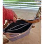 Stone Mountain Women's Leather Crossbody Bag Beige & Lavender Photo 7