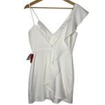 Mac Duggal  Women's Ieena Asymmetrical Ruffle Mini Cocktail Dress Size 2 Photo 4