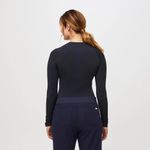 FIGS  Salta Seamless Longsleeve Underscrub in Navy, Size X-Small Photo 3