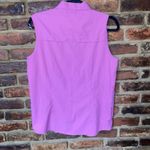 White Sierra  Violet Purple Gobi Desert Sleeveless Button Up Shirt Size Medium Photo 5