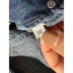 Revolt Denim Overalls with Floral Details Size 18 Blue Photo 4