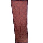 Vintage 100% silk dragon print scarf handmade rolled edge extra long XL 25x78" Purple Photo 3