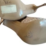 Steve Madden Sinful Pink Glitter Heels Open Toe Sandals Slides Size 7.5 Women's Photo 8