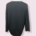 Joseph A  soft black sweater gold tone toggle accents Photo 2