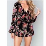 Show Me Your Mumu  Kelsey Velvet Floral Romper Size Small Casual Photo 10