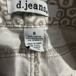 D. Jeans  White Geometric Women's Skinny Jeans Photo 3
