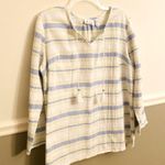 Denim & Co . Beach Long Sleeve Striped Gauze Tunic Size Medium Photo 6