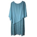 Ulla Popken Chiffon Overlay Stretch Lace V Photo 1