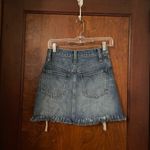 Madewell  Rigid Denim Straight Mini Skirt:
Destructed Edition Photo 2