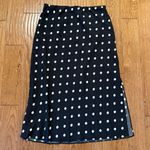 Madewell Layton black polka dot midi slip skirt 8 Photo 2