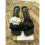 Journee Collection  Black Knot Heel Sandals size 9.5 NWB‎ Photo 1