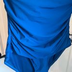 DKNY U Wire Bandeau Royal Blue Strapless One-Piece Swimsuit Photo 5