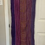 Woven Scarf with Fringe Purple Photo 3