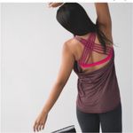 Lululemon ✨ Wild Tank Heathered Bordeaux Drama Striped Top✨ size 8 Photo 1