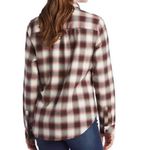 Pendleton Brown and Red Plaid Cotton Long Sleeve Button Down Western Cowgirl Photo 1