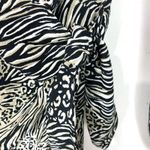 & Other Stories & Other Stories Flowy Leopard Print Mini Dress Puff Sleeves Side Tie Skirt 4 Photo 14