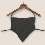 CuratedxEdit | Rhinestone Halter Top | OS | Silver Size undefined Photo 3