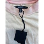 Hudson T-Shirt Women's Small Pale Rosette Short Sleeve Wrap Around Tee Top B62 Photo 2