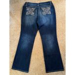Nine West Jeans Bootcut Dark Wash Embellished Pockets Size 12 Photo 1