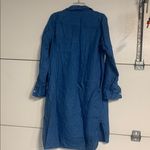 Everlane DARK BLUE LINEN SHIRT DRESS BUTTON UP 10 Photo 6