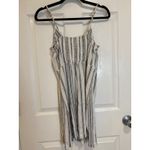 Justify  Striped Mini Dress Button Front Sleeveless‎ Casual Sundress Size S Photo 4