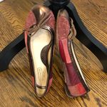 Coach Patchwork Logo Leather Low Heal Flat Shoes In Shades of Pink Bronze Sz 7.5 Photo 5