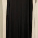 Joe B  Size L Black Pull On High Double Slit Stretchy Flowy Maci Skirt Photo 0