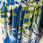 Lulus montane royal blue tropical print strapless jumpsuit XS Photo 2