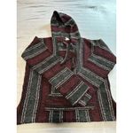 Authentic Earth Ragz Baja "drug rug" hoodie, a classic hippie poncho S/M Photo 6