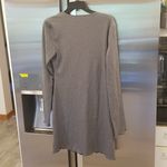 Reformation 💕💕 Jennie Ribbed Long Sleeve Body-Con Mini Dress Gray 90s XL NWT Photo 10