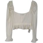 Majorelle NWT Corrie Long Sleeve Corset Top Ivory Size Small Coquette Milk Maid Photo 5