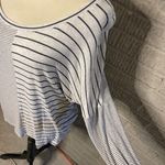 CAbi  Oversized Striped Long Sleeve Tee Top Size M‎ Photo 1