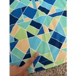 J. McLaughlin  Dolly Catalina Cloth Sleeveless Dress Belted Green/Blue Print XS Photo 13