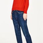 ZARA NWT Red Cut-out Shoulder Sweater Photo 1