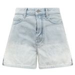 Off-White High Waist Two-Tone Wash Denim Blue Jean Shorts Size 27 New Photo 0